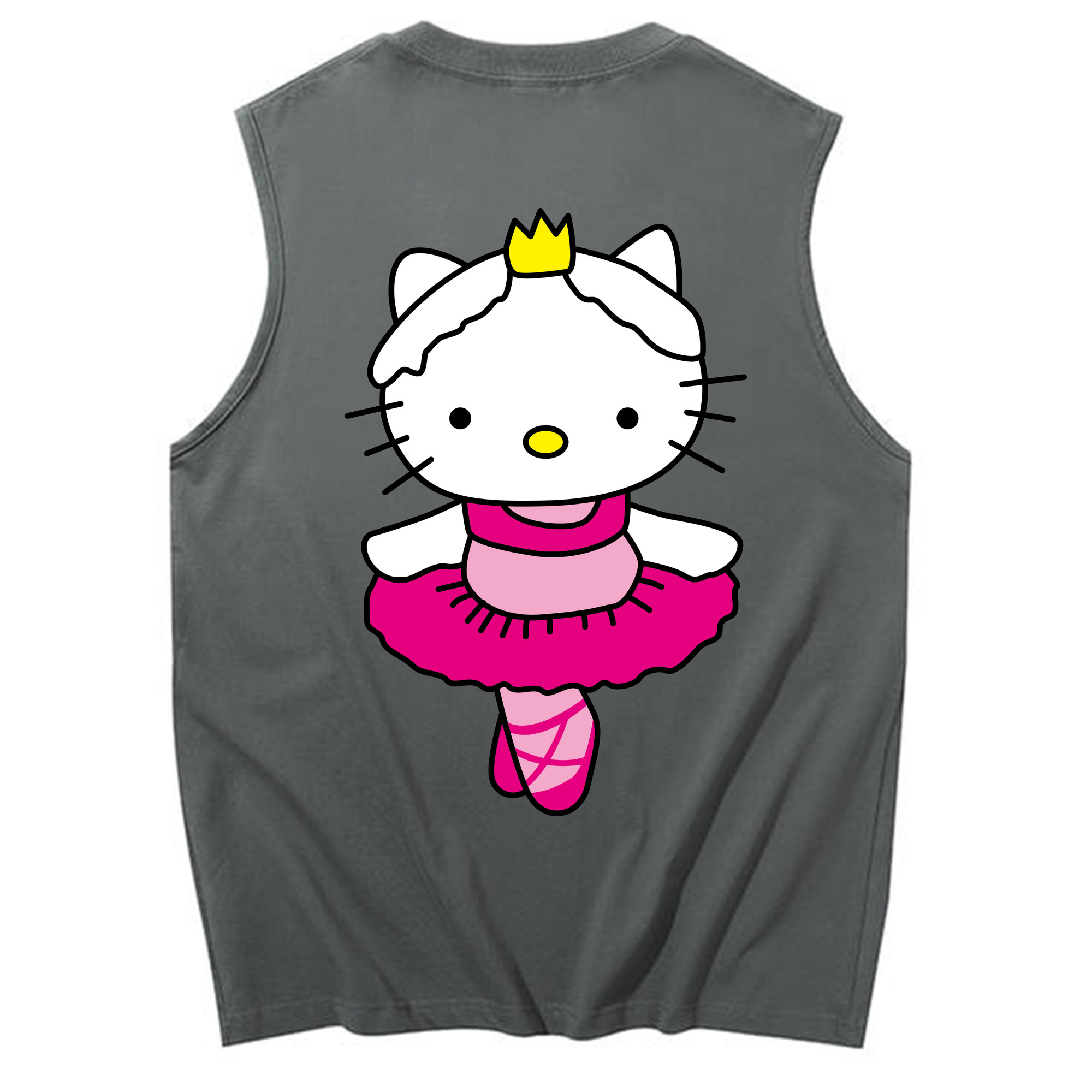 （画像用） Hello Kitty ハローキティ コットン100％タンクトップ（背面プリント）